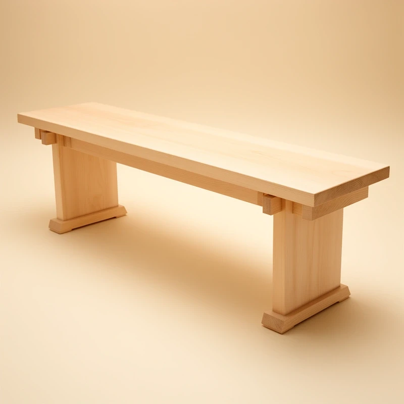 Ash bench, 140 cm
