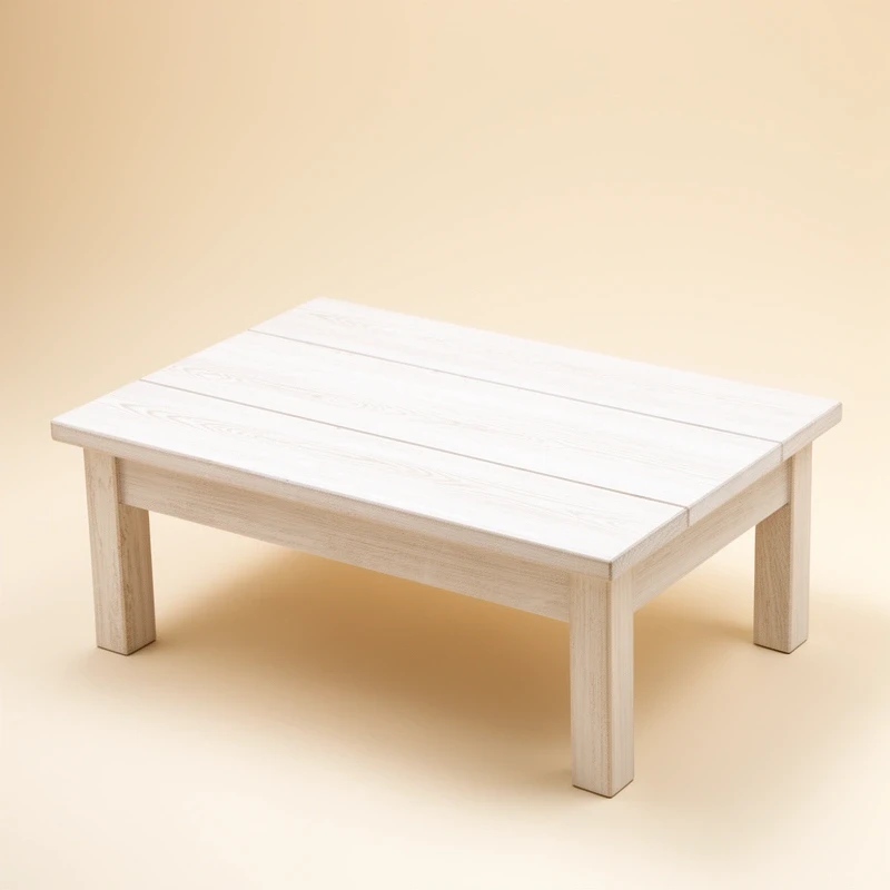 Low oak coffee table